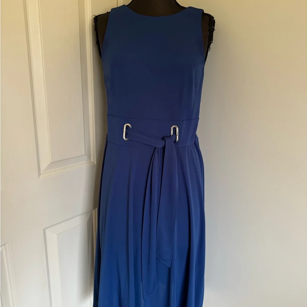 Lauren Ralph Lauren Sleeveless Dress Blue Size 8 - Picture 2 of 4